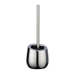 Perie WC cu suport BADI, Gri, 38x13,5x13,5, Wenko