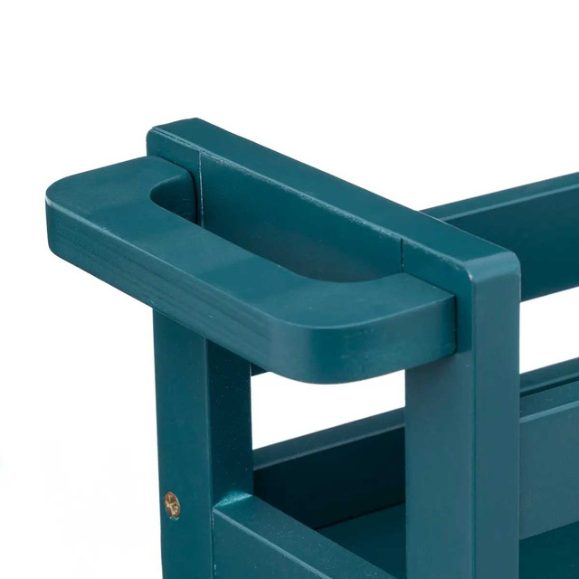 Etajera de baie foarte ingusta cu roti, 3 rafturi, latime de 15 cm