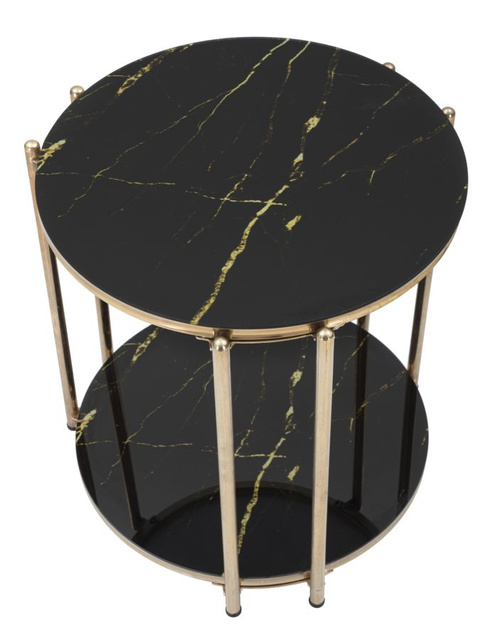 Masuta de cafea cu imitatie de marmura, 45 x 46 cm