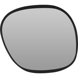 Oglinda in forma organica, rama neagra, 54 x 47 cm