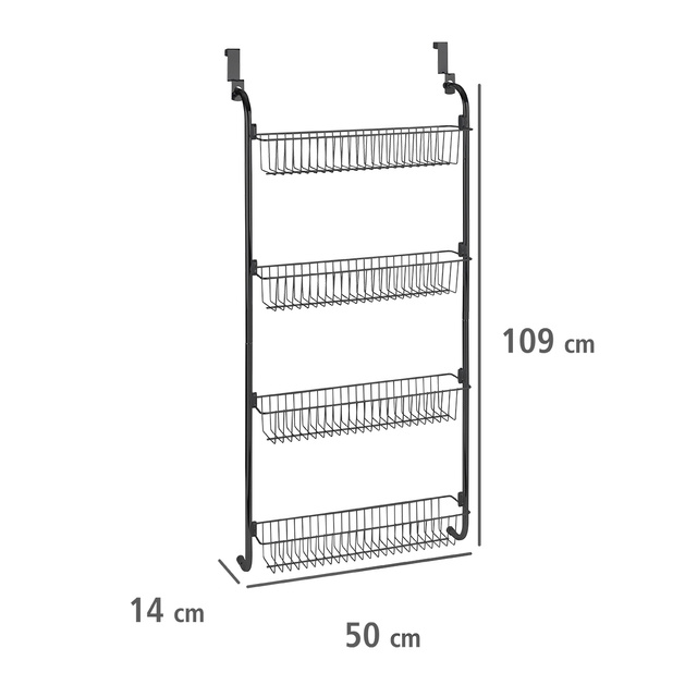 Organizator pentru ușă, 4 coșuri de depozitare, WENKO