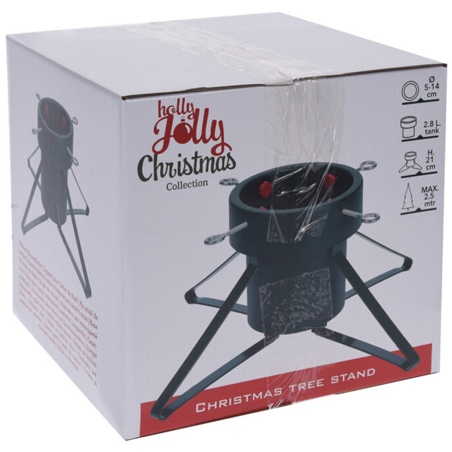 Suport metalic pentru brad cu recipient pentru apă de 2,8 L