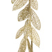 Ghirlanda decorativa frunze aurii cu sclipici, 180 cm