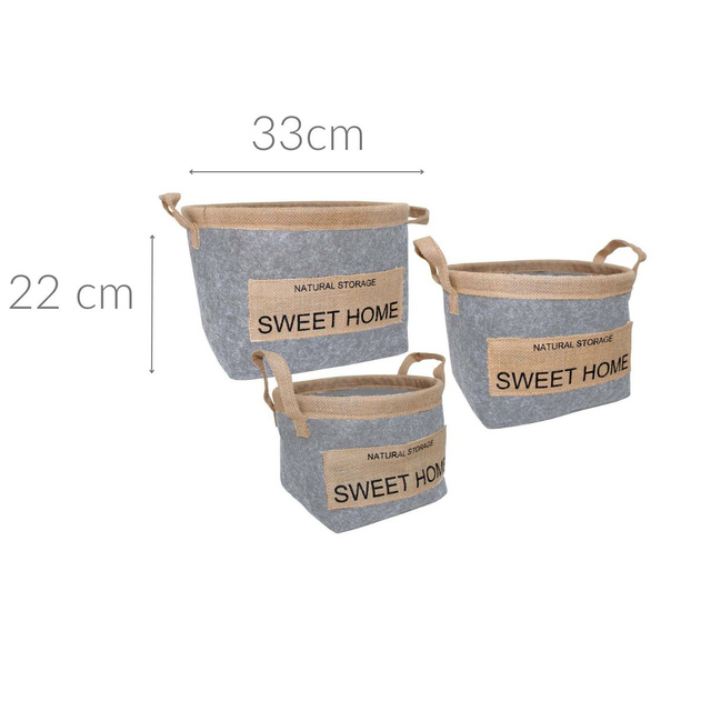 Set 3 cosuri decorative