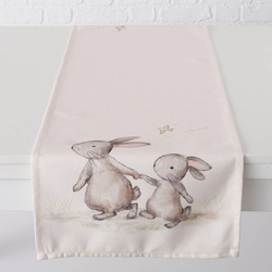 Stergar de Paste cu modelul iepurasi Knuffi, 140 x 40 cm