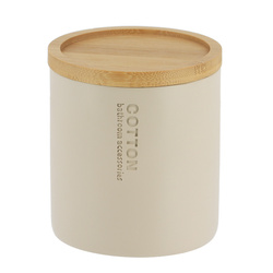 Recipient pentru dischete SAVA, capac din bambus, Ø 9,5 cm