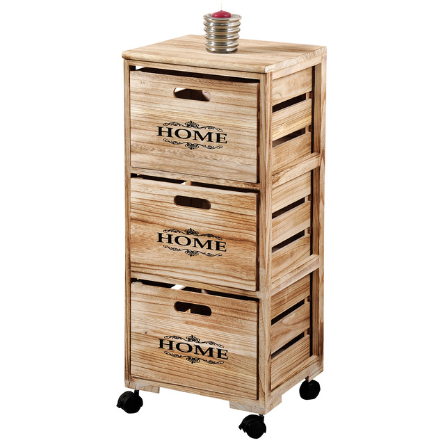 Raft mobil cu sertare, organizator de bucatarie pe roti