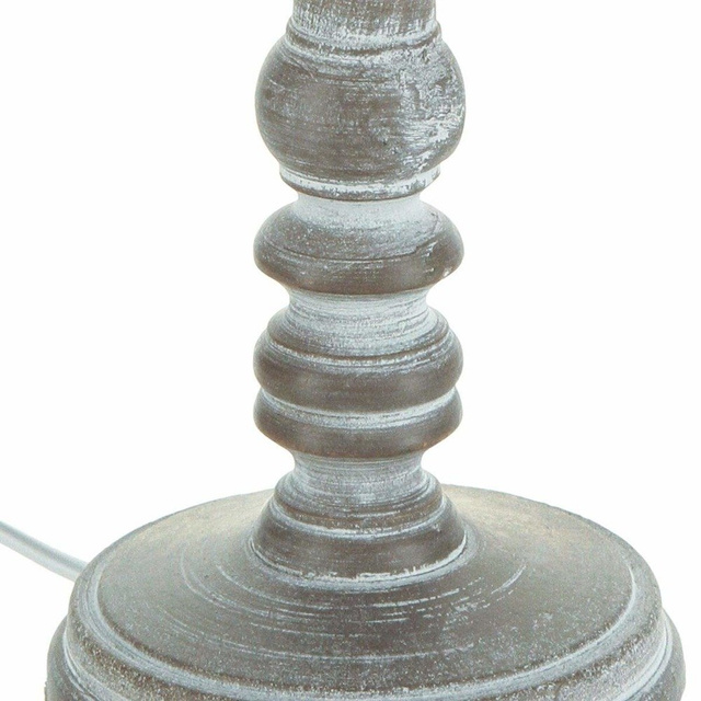 Lampa de podea cu baza din lemn