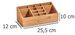 Organizator pentru cosmetice, accesorii de birou - 16 compartimente, bambus, ZELLER