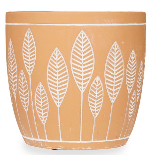Husa ghiveci din teracota LEAVES