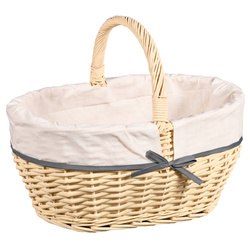 Cos de picnic cu captuseala din material textil, 45 x 34 cm