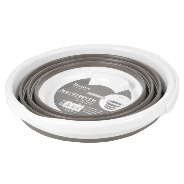 Găleată pliabilă, 10 L, silicon