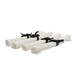 Set de suporturi pentru farfurii din bumbac, 4 bucati, 48 x 33 cm