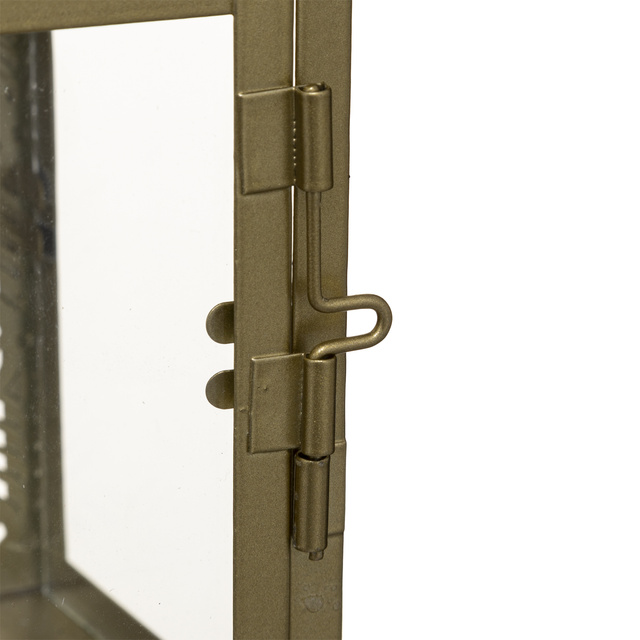 Felinar din metal GOLD cu model ajurat