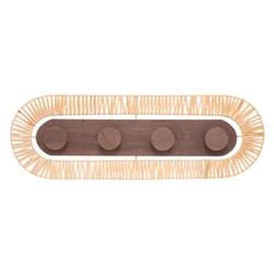 Cuier de perete TROPI cu 4 carlige, 76 cm