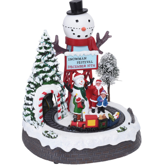 Decor de iarna mobil, LED, 29 cm