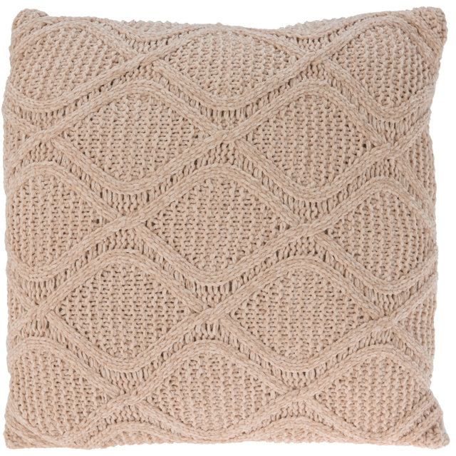 Perna decorativă CHENILLE, tricotată, 45 x 45 cm