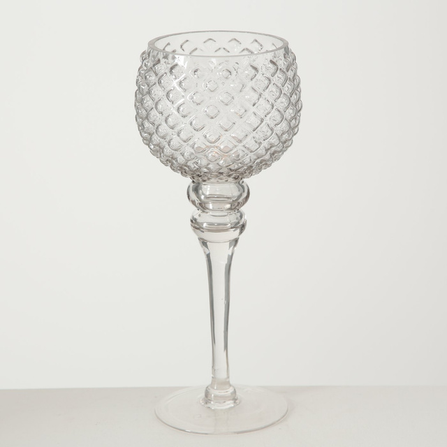 Set 3 sfeșnice din sticlă, Manou