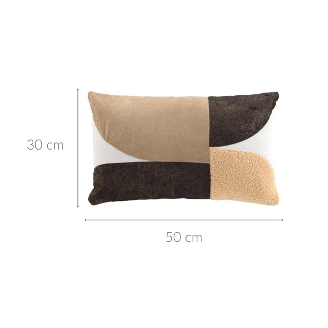 Pernă decorativă cu modele asimetrice, 30 x 50 cm