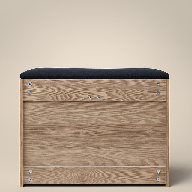 Dulap pentru pantofi cu loc de șezut și rafturi retractabile VAULT, 57 x 30 x 53 cm