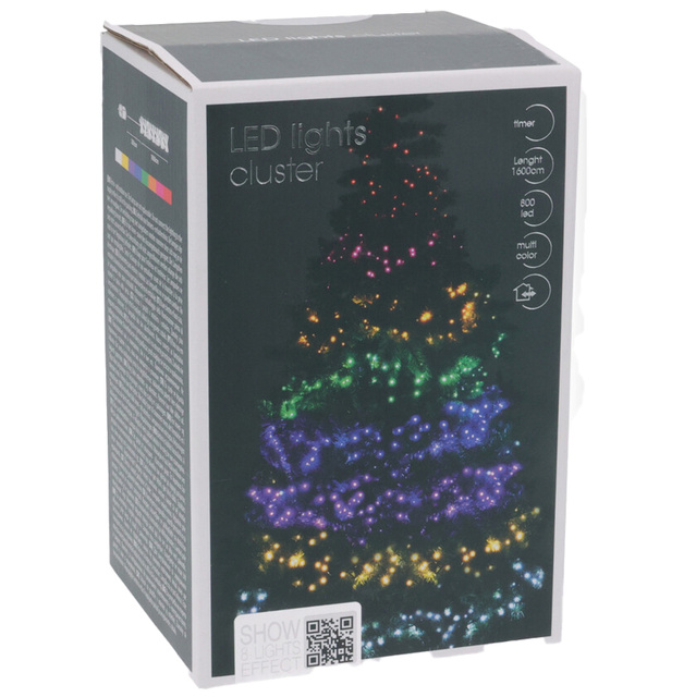 Lămpi de brad LED cu efect de apă curgătoare, 800 cm