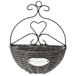 Ghiveci de flori suspendat sub formă de coș