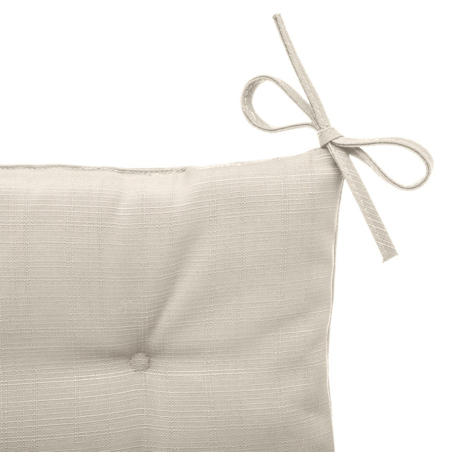 Pernă pentru scaun matlasată cu snururi Korai, impermeabilă, rezistentă la UV, 40 x 40 cm