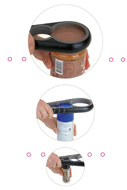 Deschizător universal pentru borcane și sticle, 4 în 1