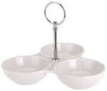 Boluri din porțelan pentru sosuri, dipuri și gustări - 3 bucăți