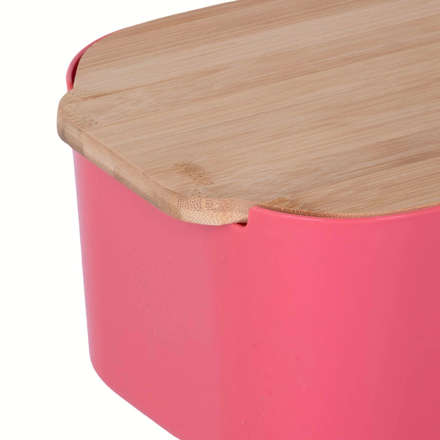 Cutie de paine cu capac din bambus, 33 x 18,5 x 12 cm