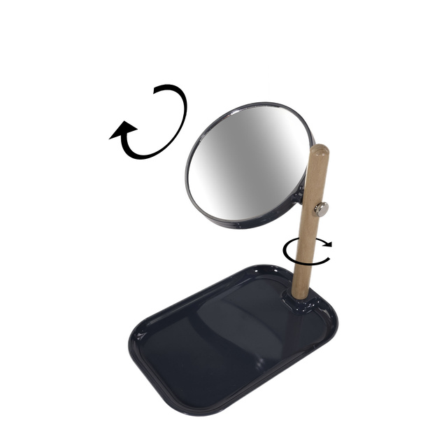 Oglinda cosmetica cu tava metalica