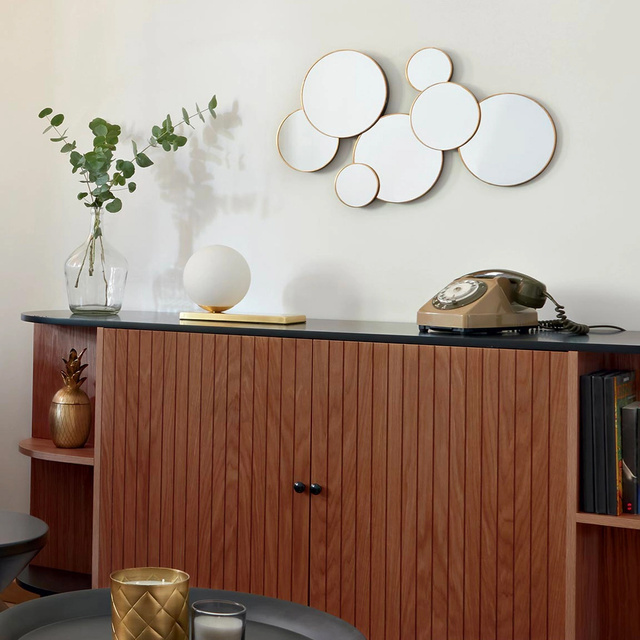 Set oglinzi rotunde, decor - 61,5 x 37 cm