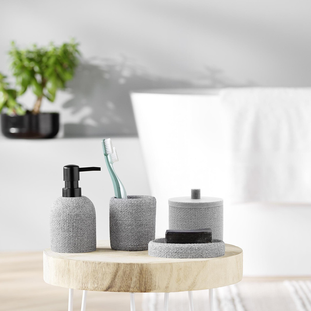 Dispenser pentru săpun 8 x 15 cm SPA, gri