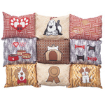 Pat pentru caini, cu fund antiderapant, 55 x 45 cm