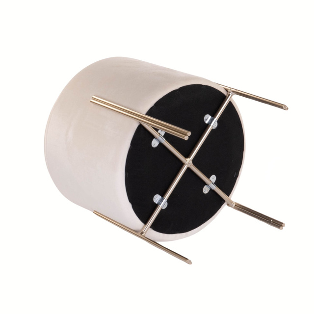 Taburet catifelat VELVET, 33 cm