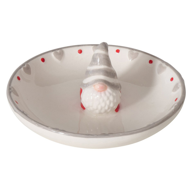 Farfurie decorativă cu Moș Crăciun, Ø11 cm