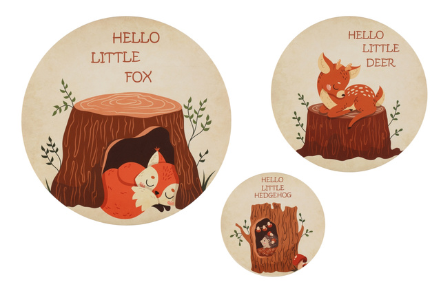 Pătură de lână cu o mascota, 75 x 100 cm