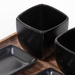 Set pentru aperitive pe tava de lemn, 25 x 16 cm