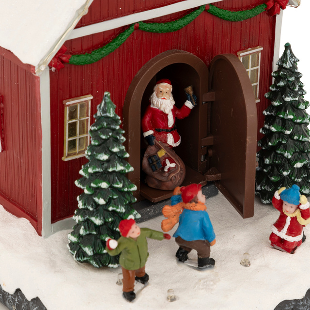 Căsuță de Crăciun, 16 LED-uri, 18,5 cm