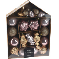 Set de globuri în diferite forme, 32 de bucăți.