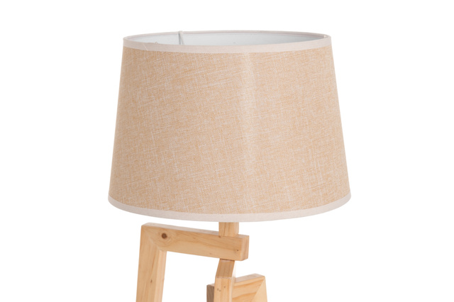 Lampa de masa cu abajur din in, 66 cm