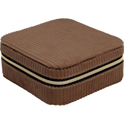 Cutie pentru bijuterii, catifea, 12 x 12 x 5 cm