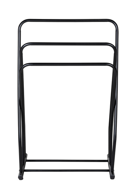 Suport pentru prosoape cu 3 bare, otel, negru, GRANELLI, WENKO