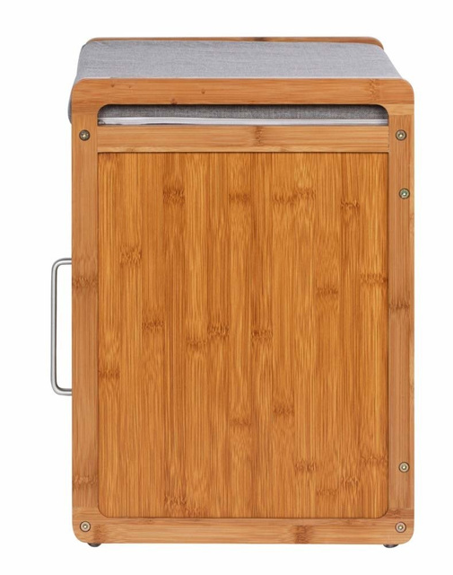 Schowek na buty Bahari z poduszką wykonany z bambusa, Wenko