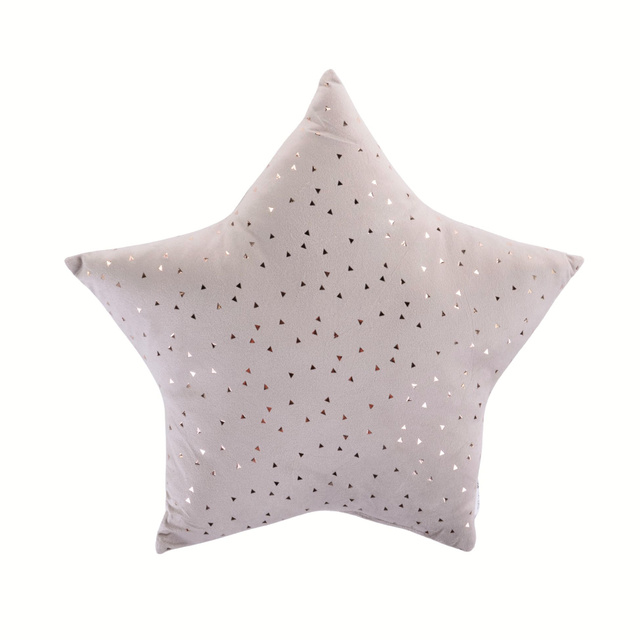 Perna decorativa din catifea cu model metalic