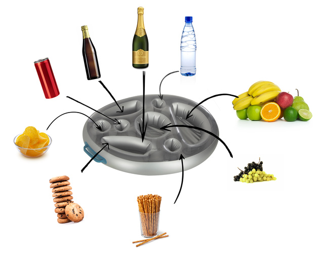 Masa gonflabila pentru piscina Ø 65 cm