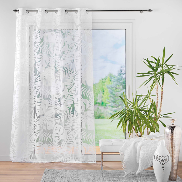 Perdea cu model de plante MAGNOLIA, 140 x 240 cm