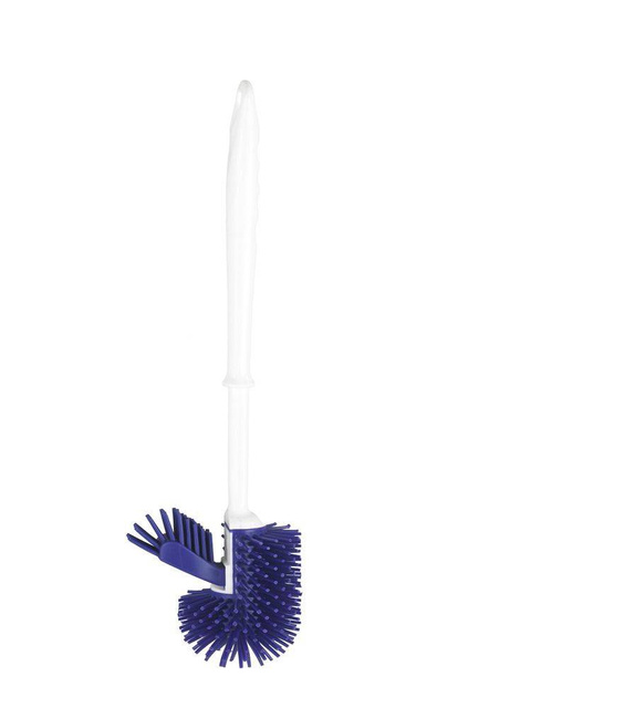 Perie de toaletă auto-curățată + recipient, negru