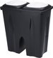 Coș dublu de gunoi, 2 x 25 L.