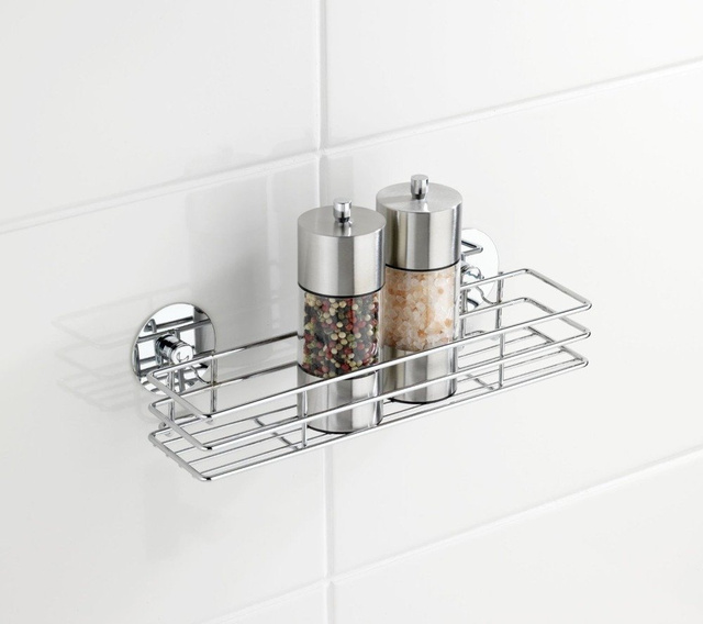 Raft de bucatarie pentru condimente TurboFix - otel cromat, WENKO